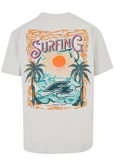 F2 F2 Surfers Sunset Sommer Vibes T-Shirt Herren lightasphalt