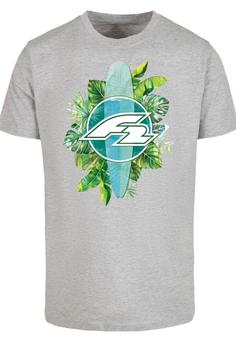 F2 F2 Tropical Surfboards Sommer T-Shirt Herren heather grey