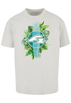 F2 F2 Tropical Surfboards Sommer T-Shirt Herren lightasphalt