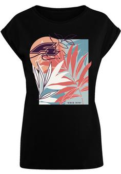 F2 F2 Beach Vibes Sommer Style T-Shirt Damen schwarz