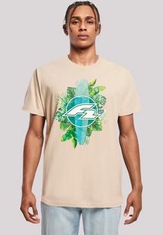 Rückansicht von F2 F2 Tropical Surfboards Sommer T-Shirt Herren sand