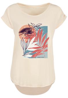 F2 F2 Beach Vibes Sommer Style T-Shirt Damen Whitesand