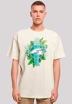 Rückansicht von F2 F2 Tropical Surfboards Sommer T-Shirt Herren sand