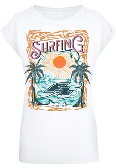 F2 F2 Surfers Sunset Sommer Vibes T-Shirt Damen weiß