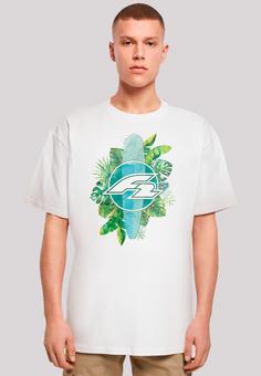 Rückansicht von F2 F2 Tropical Surfboards Sommer T-Shirt Herren weiß