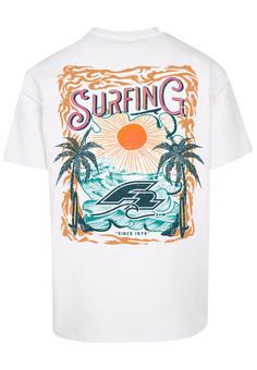 F2 F2 Surfers Sunset Sommer Vibes T-Shirt Herren weiß