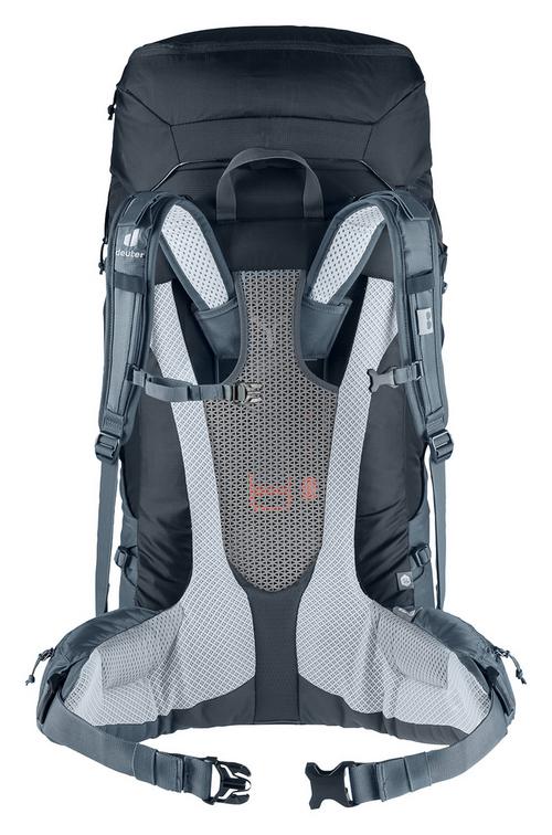 Rückansicht von Deuter Futura Air Trek 55 + 10 SL Trekkingrucksack Damen black graphite