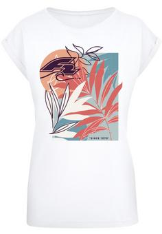 F2 F2 Beach Vibes Sommer Style T-Shirt Damen weiß