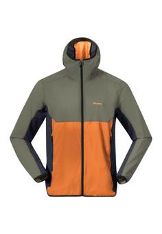 Bergans of Norway Vaagaa Windbreaker Herren Faded Orange/Green Mud/Navy Blue