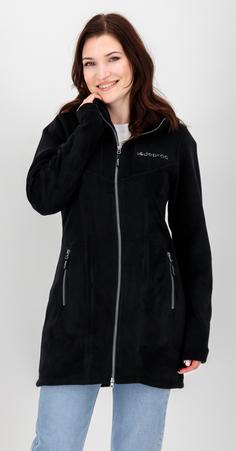 Rückansicht von DEPROC active WAWA PEAK Fleecejacke Damen schwarz