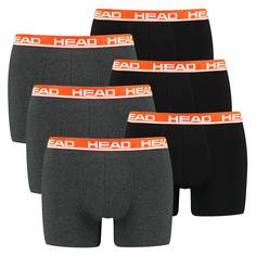 HEAD Boxershort Hipster Herren Grau/Orange