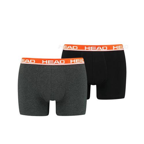 Rückansicht von HEAD Boxershort Hipster Herren Grau/Orange