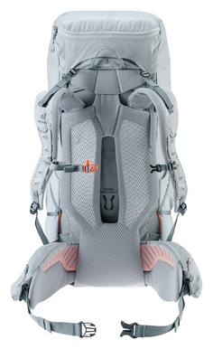 Rückansicht von Deuter Aircontact Ultra 50+5 Trekkingrucksack Herren tin shale