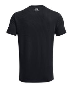 Rückansicht von Under Armour Seamless Surge T-Shirt Training Laufshirt Herren schwarz
