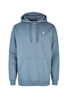 Cleptomanicx Hooded Embro Gull 2 Kapuzenshirt Herren Blue Mirage