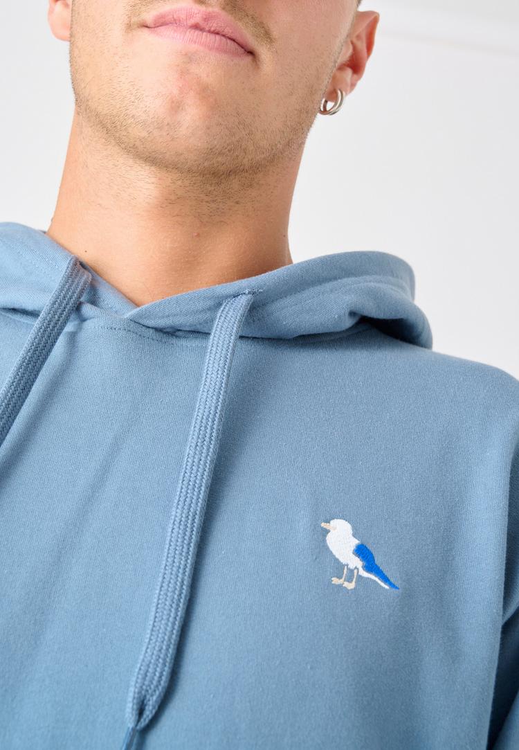 Cleptomanicx Cleptomanicx Hooded Embro Gull 2 Kapuzenshirt Herren - Blue Mirage - 3 | SportScheck