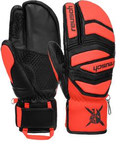 Reusch Worldcup Warrior Lobster Handschuhe 7809 black / fluo red