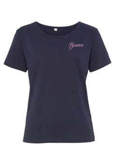 Vivance Kurzarmshirt T-Shirt Damen blau, rosa