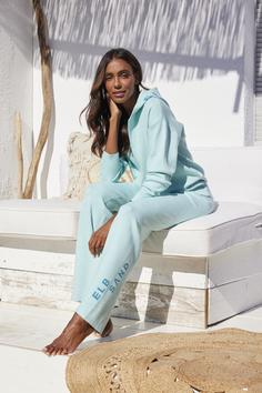 Rückansicht von ELBSAND Strickjacke Strickjacke Damen Türkis