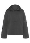 ELBSAND Kapuzenpullover Hoodie Damen - anthrazit