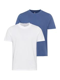 KangaROOS T-Shirt T-Shirt Herren blau / weiß