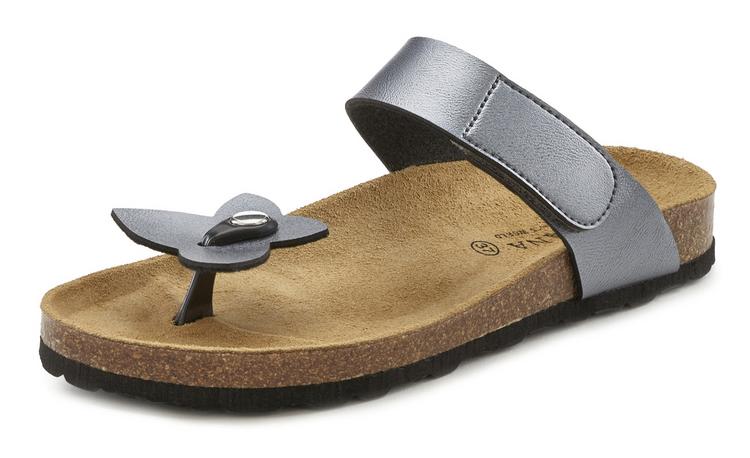 Lascana Lascana Pantolette Sandalen Damen - anthrazit - 0 | SportScheck