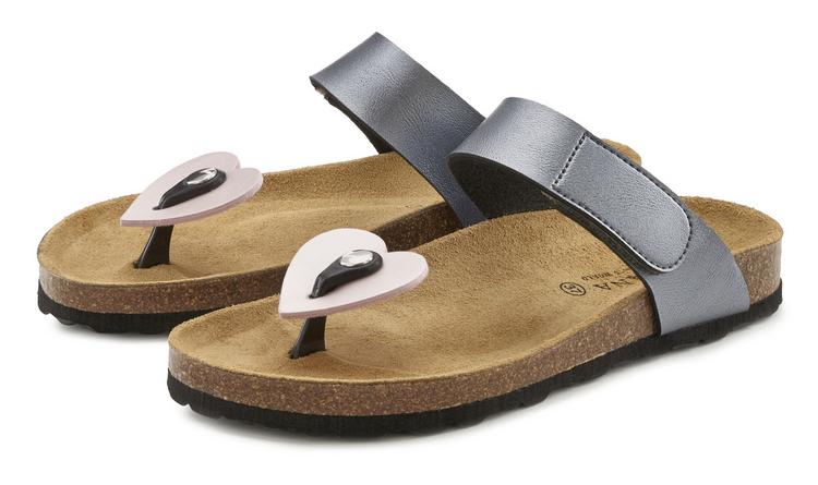 Lascana Lascana Pantolette Sandalen Damen - anthrazit - 1 | SportScheck