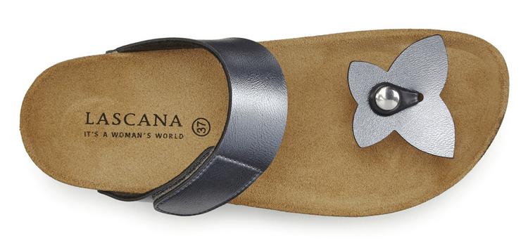 Lascana Lascana Pantolette Sandalen Damen - anthrazit - 2 | SportScheck