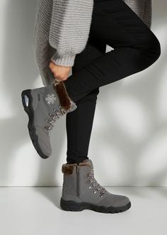 Rückansicht von Lascana Winterstiefelette Boots Damen anthrazit