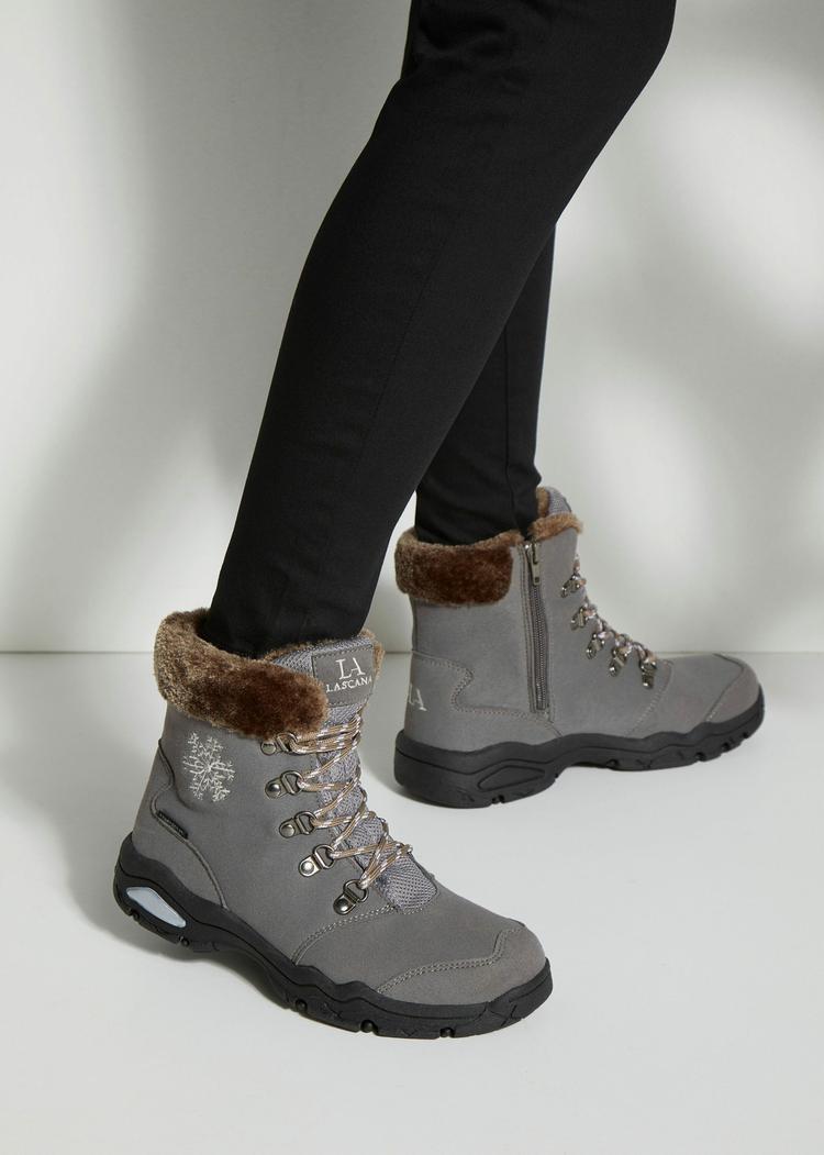 Lascana Lascana Winterstiefelette Boots Damen - anthrazit - 1 | SportScheck