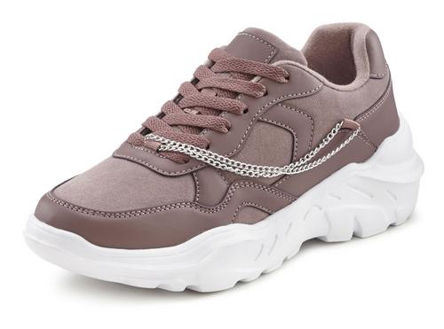 Rückansicht von Lascana Sneaker Sneaker Damen mauve