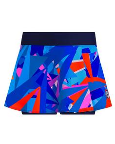 BIDI BADU Spike Printed Wavy Skort Tennisrock Damen dunkelblau/blau