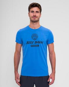 Rückansicht von BIDI BADU Spike Logo Chill Tee Tennisshirt Herren blau