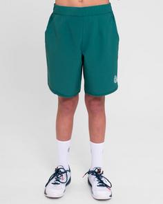 Rückansicht von BIDI BADU Spike Crew Junior Shorts Tennisshorts Kinder dunkelgrün