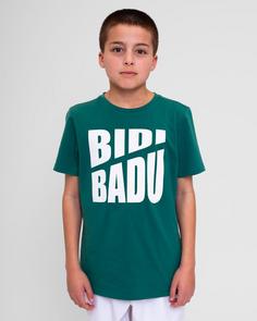 Rückansicht von BIDI BADU Spike Chill Junior Tee Tennisshirt Kinder dunkelgrün