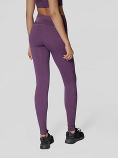 Rückansicht von hummel hmlTE CHRISTEL SEAMLESS MW TIGHTS Tights Damen PLUM PERFECT/BELLFLOWER MELAN