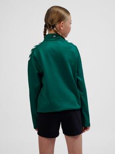 Rückansicht von hummel hmlCORE XK HALF ZIP POLY SWEAT KIDS Funktionssweatshirt Kinder EVERGREEN