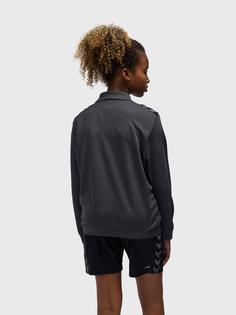 Rückansicht von hummel hmlAUTHENTIC PL ZIP JACKET KIDS Funktionssweatshirt Kinder ASPHALT