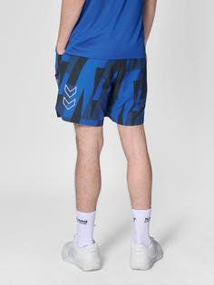 Rückansicht von hummel hmlCOURT AOP POCKET SHORTS Funktionsshorts Herren SODALITE BLUE