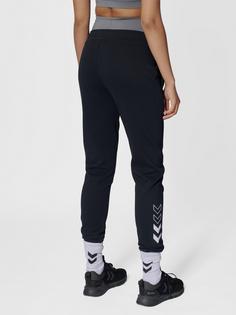 Rückansicht von hummel hmlELEMENTAL TAPERED PANTS WOMAN Trainingshose Damen BLACK