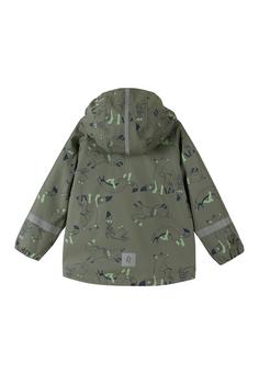 Rückansicht von reima Vesi Regenjacke Kinder Moss green