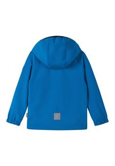 Rückansicht von reima Vantti Softshelljacke Kinder Bright blue