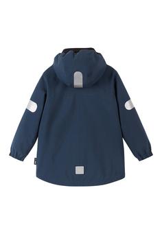 Rückansicht von reima Symppis Regenjacke Kinder Navy