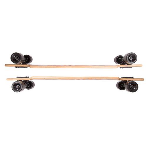 Rückansicht von Apollo Soul Flex 1 Longboard schwarz-weiß