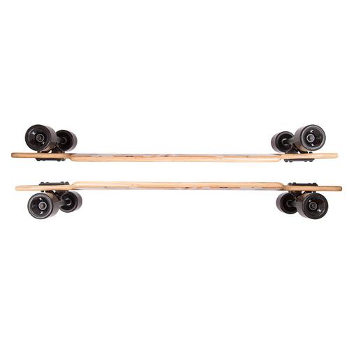 Rückansicht von Apollo Soul Flex 1 Longboard holz/schwarz/weiß