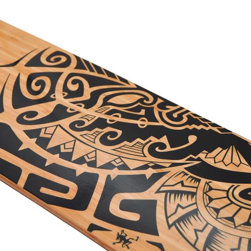 Rückansicht von Apollo Tuvalu Wood 38" Longboard holz/schwarz
