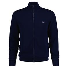 GANT Strickjacke Strickjacke Herren Blau