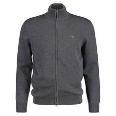 GANT Strickjacke Strickjacke Herren Grau