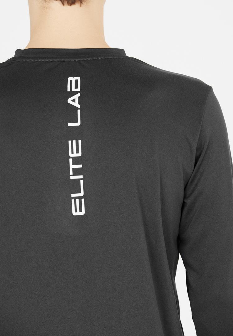 ELITE LAB ELITE LAB Core Elite X1 Langarmshirt Herren - 1111 Black Melange - 2 | SportScheck