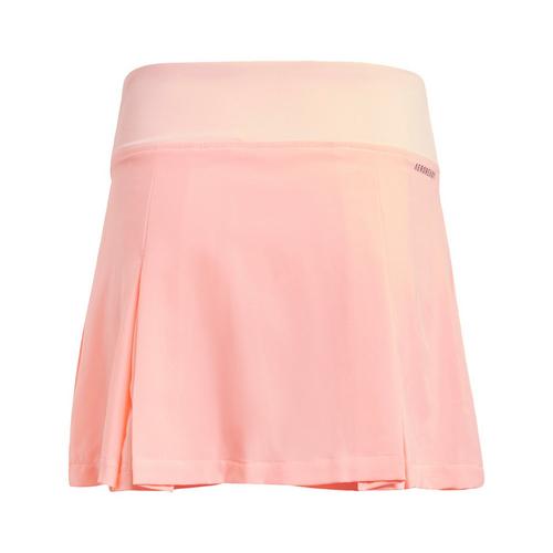 Rückansicht von adidas Club Tennis Faltenrock Tennisrock Kinder Pink Spark